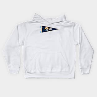 Reno Flag Pennant Kids Hoodie